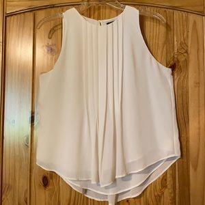 Ann Taylor Sleeveless Pleated Shell